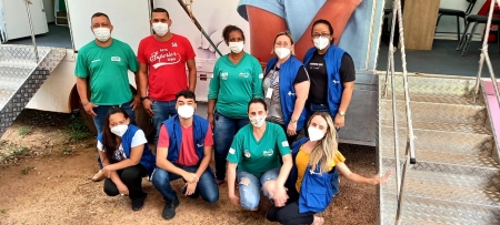 Comunidades Rurais de Cocal e Sucuri receberam Carreta da Imunização em Rosário Oeste