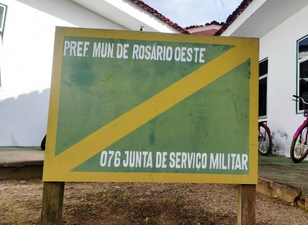 Prefeitura de Rosário Oeste informa jovens que o alistamento militar obrigatório deve ser feito até 30 de junho.